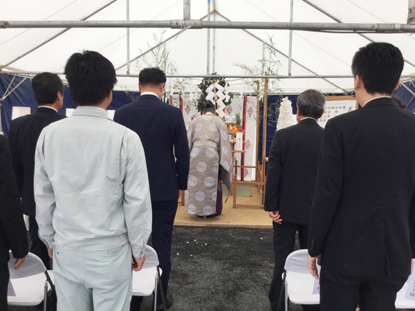 （仮称）佐世保早岐マンション新築工事の安全祈願祭を執り行いました。